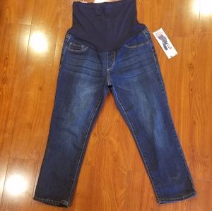 SONG Maternity Denim Capris Small